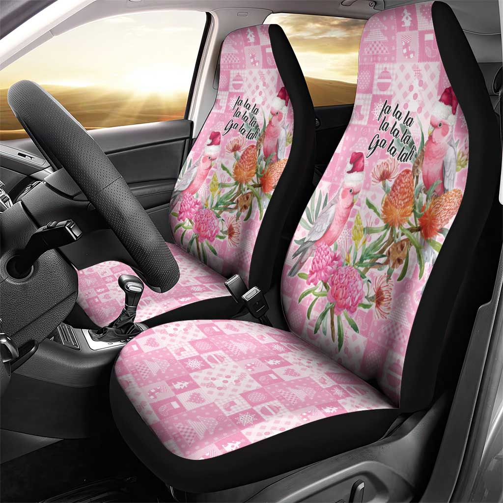 Sweet Pink Cockatoo’s Aussie Santa Car Seat Cover Australia Christmas Vibes - Aussie Hoodie