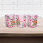 Sweet Pink Cockatoo’s Aussie Santa Ceramic Mug Australia Christmas Vibes - Aussie Hoodie