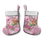 Sweet Pink Cockatoo’s Aussie Santa Christmas Stocking Australia Christmas Vibes - Aussie Hoodie
