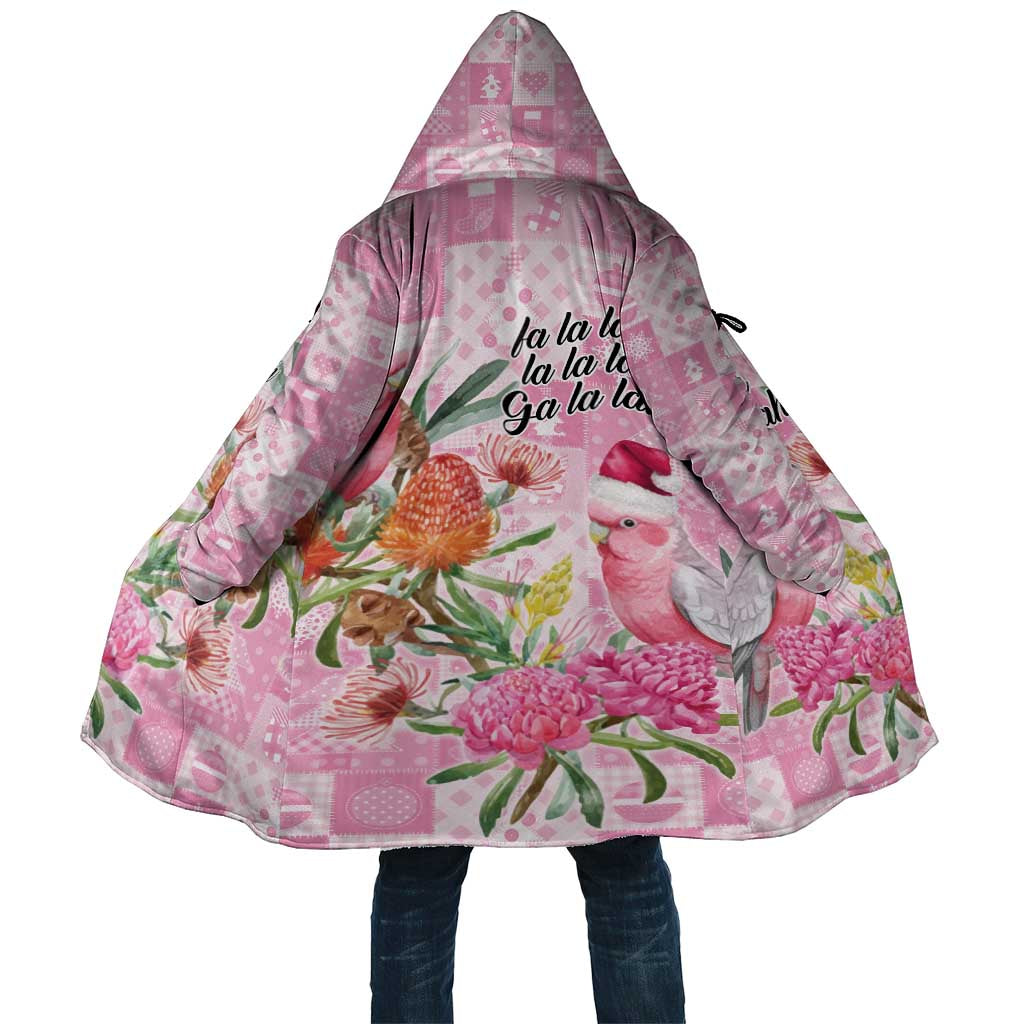 Sweet Pink Cockatoo’s Aussie Santa Cloak Australia Christmas Vibes - Aussie Hoodie