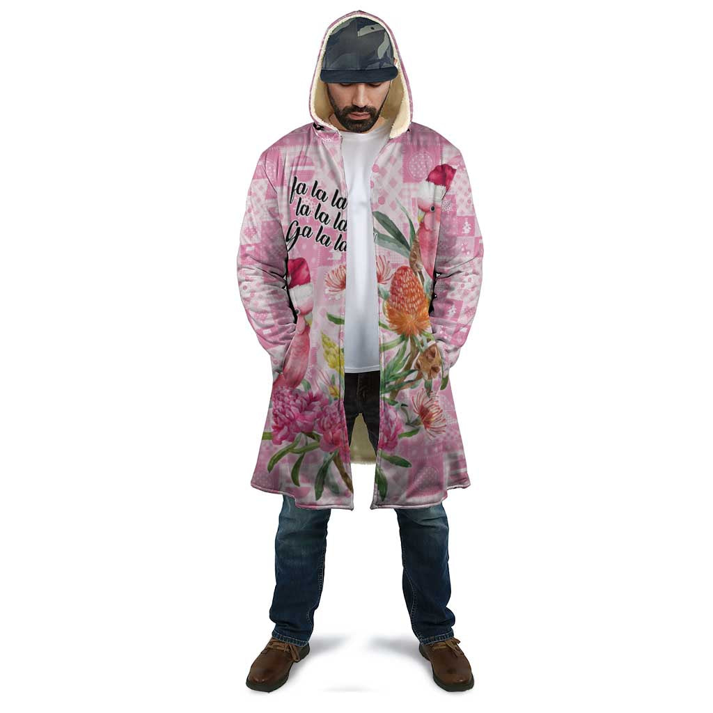Sweet Pink Cockatoo’s Aussie Santa Cloak Australia Christmas Vibes - Aussie Hoodie