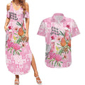 Sweet Pink Cockatoo’s Aussie Santa Couples Matching Summer Maxi Dress and Hawaiian Shirt Australia Christmas Vibes - Aussie Hoodie