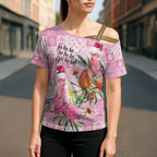 Sweet Pink Cockatoo’s Aussie Santa Cross Shoulder Shirt Australia Christmas Vibes - Aussie Hoodie