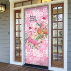 Sweet Pink Cockatoo’s Aussie Santa Door Cover Australia Christmas Vibes - Aussie Hoodie