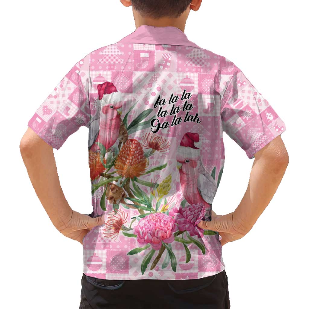 Sweet Pink Cockatoo’s Aussie Santa Family Matching Long Sleeve Bodycon Dress and Hawaiian Shirt Australia Christmas Vibes - Aussie Hoodie