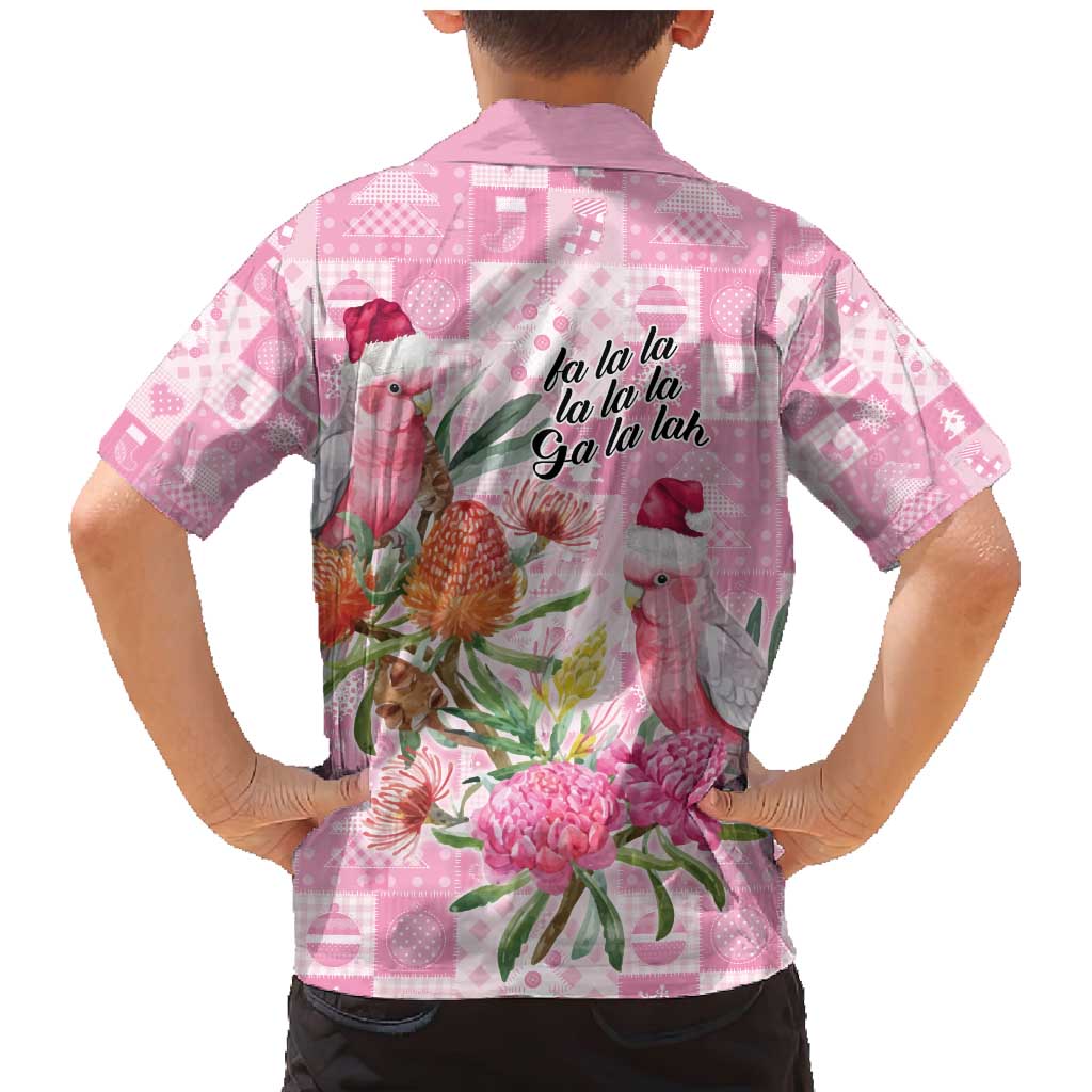 Sweet Pink Cockatoo’s Aussie Santa Family Matching Mermaid Dress and Hawaiian Shirt Australia Christmas Vibes - Aussie Hoodie