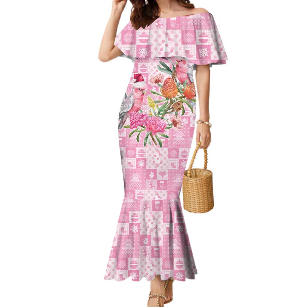 Sweet Pink Cockatoo’s Aussie Santa Family Matching Mermaid Dress and Hawaiian Shirt Australia Christmas Vibes - Aussie Hoodie