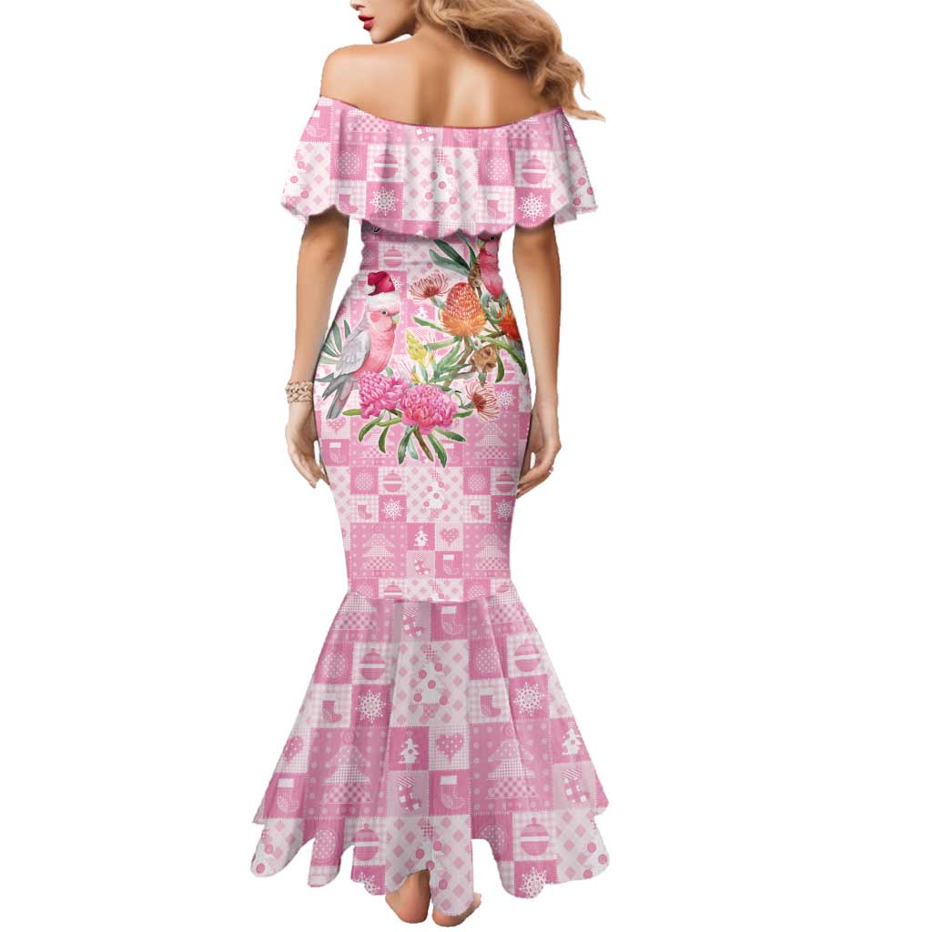 Sweet Pink Cockatoo’s Aussie Santa Family Matching Mermaid Dress and Hawaiian Shirt Australia Christmas Vibes - Aussie Hoodie