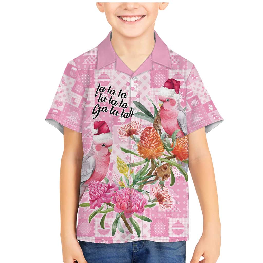 Sweet Pink Cockatoo’s Aussie Santa Family Matching Mermaid Dress and Hawaiian Shirt Australia Christmas Vibes - Aussie Hoodie