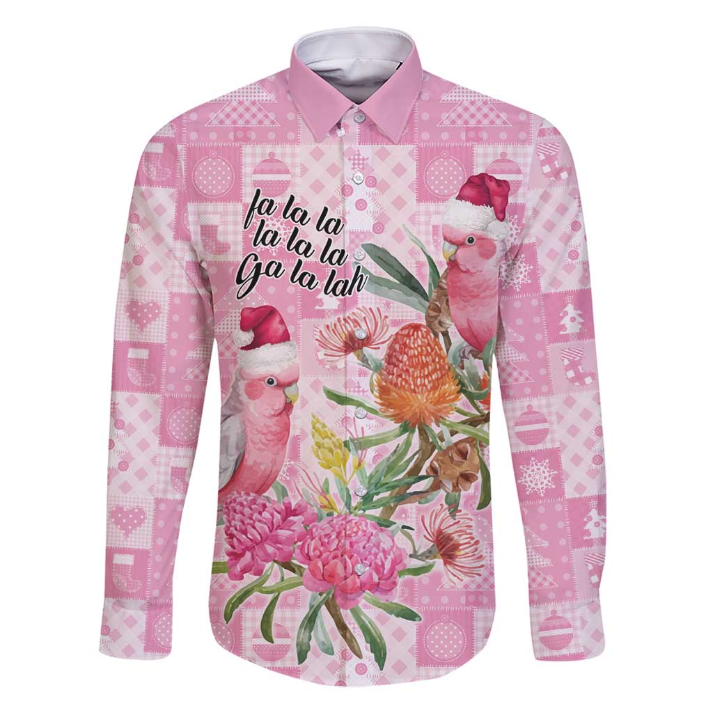 Sweet Pink Cockatoo’s Aussie Santa Family Matching Off Shoulder Maxi Dress and Hawaiian Shirt Australia Christmas Vibes - Aussie Hoodie