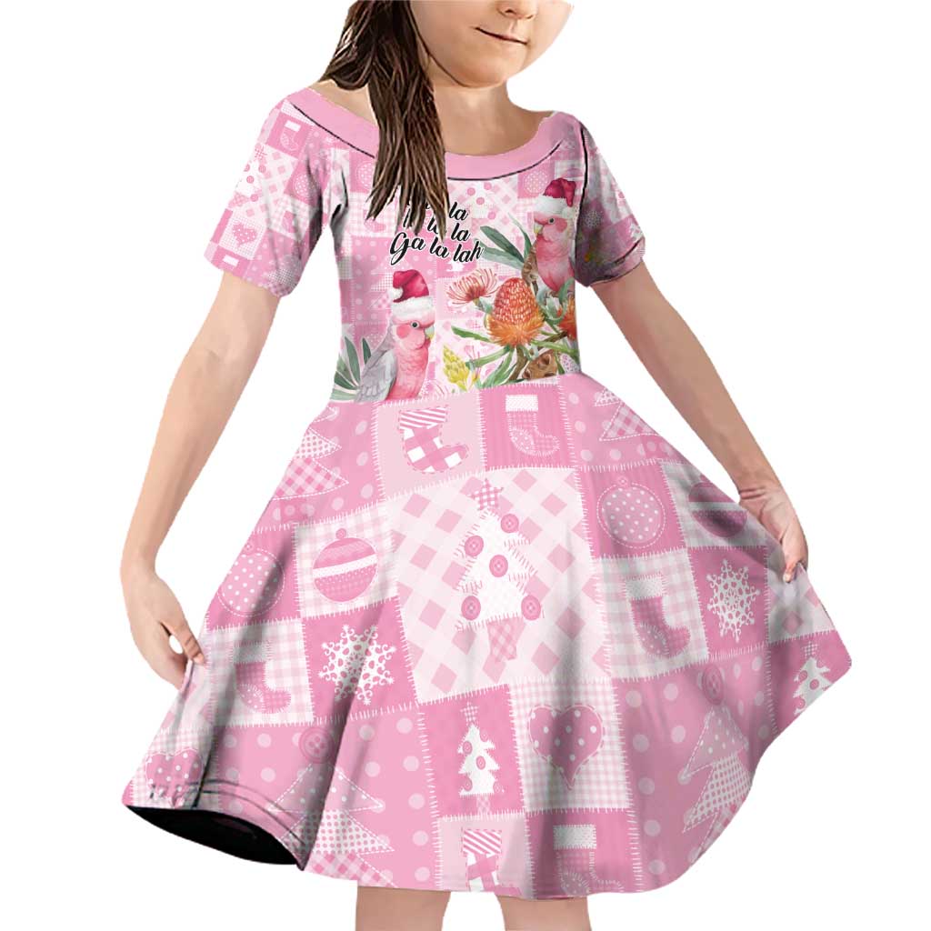 Sweet Pink Cockatoo’s Aussie Santa Family Matching Off Shoulder Short Dress and Hawaiian Shirt Australia Christmas Vibes - Aussie Hoodie