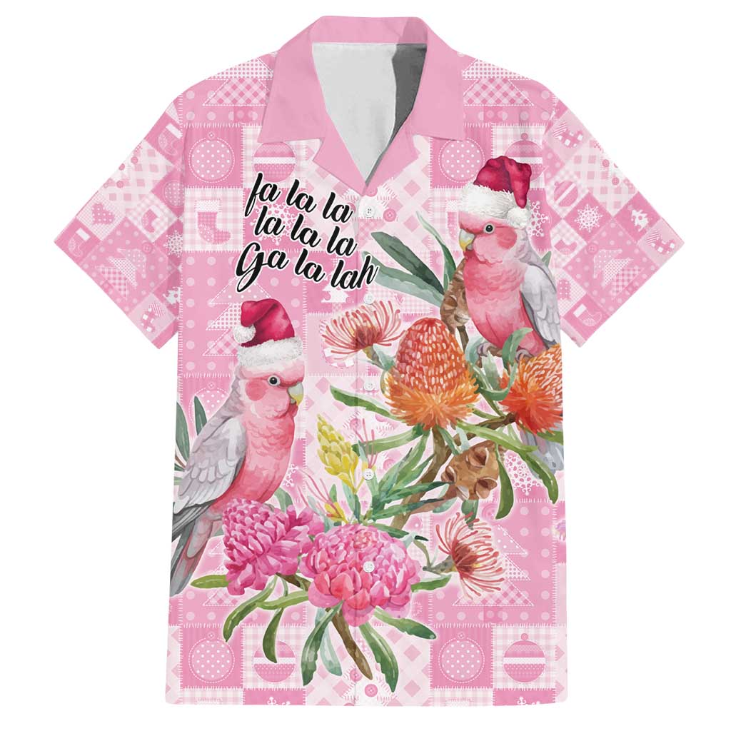 Sweet Pink Cockatoo’s Aussie Santa Family Matching Puletasi and Hawaiian Shirt Australia Christmas Vibes - Aussie Hoodie