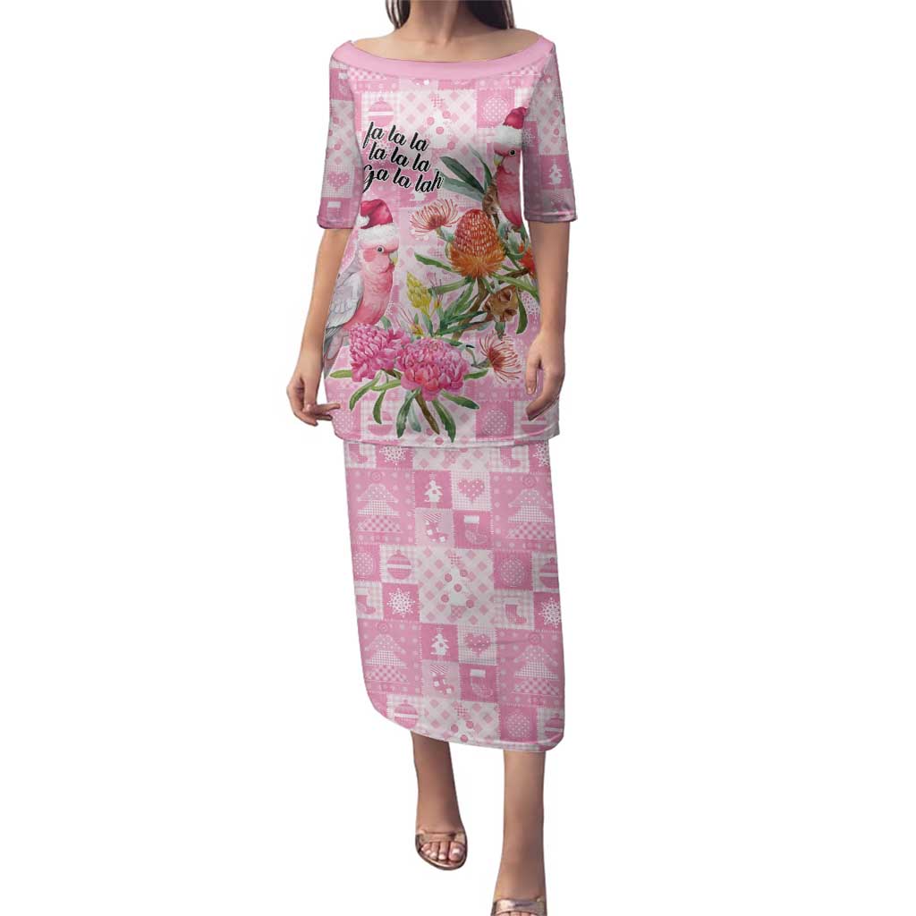 Sweet Pink Cockatoo’s Aussie Santa Family Matching Puletasi and Hawaiian Shirt Australia Christmas Vibes - Aussie Hoodie