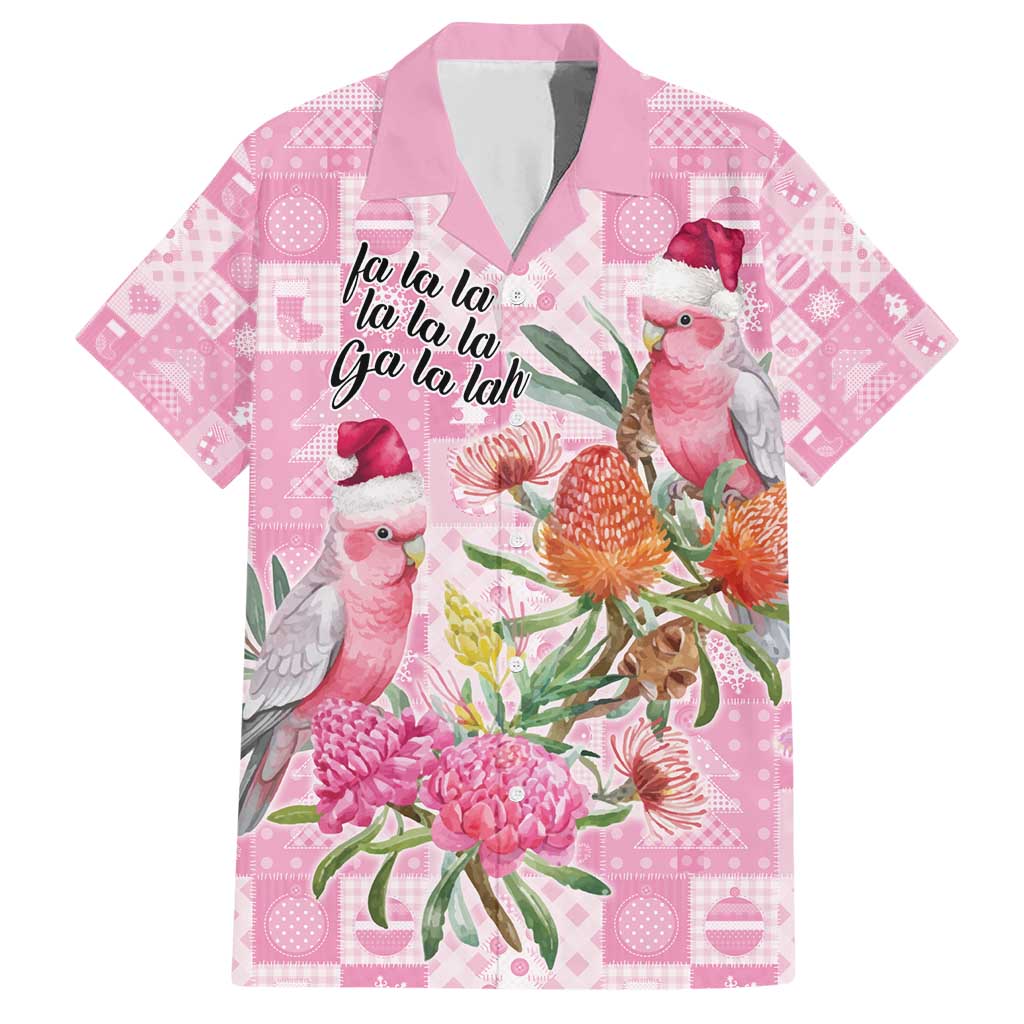 Sweet Pink Cockatoo’s Aussie Santa Family Matching Short Sleeve Bodycon Dress and Hawaiian Shirt Australia Christmas Vibes - Aussie Hoodie