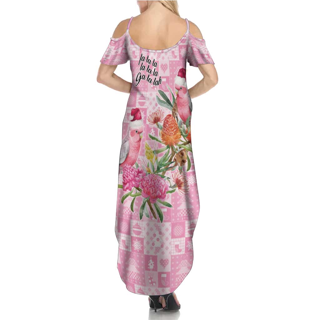 Sweet Pink Cockatoo’s Aussie Santa Family Matching Summer Maxi Dress and Hawaiian Shirt Australia Christmas Vibes - Aussie Hoodie