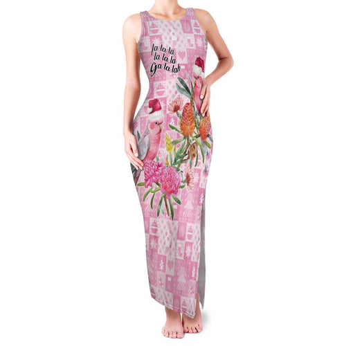 Sweet Pink Cockatoo’s Aussie Santa Family Matching Tank Maxi Dress and Hawaiian Shirt Australia Christmas Vibes - Aussie Hoodie