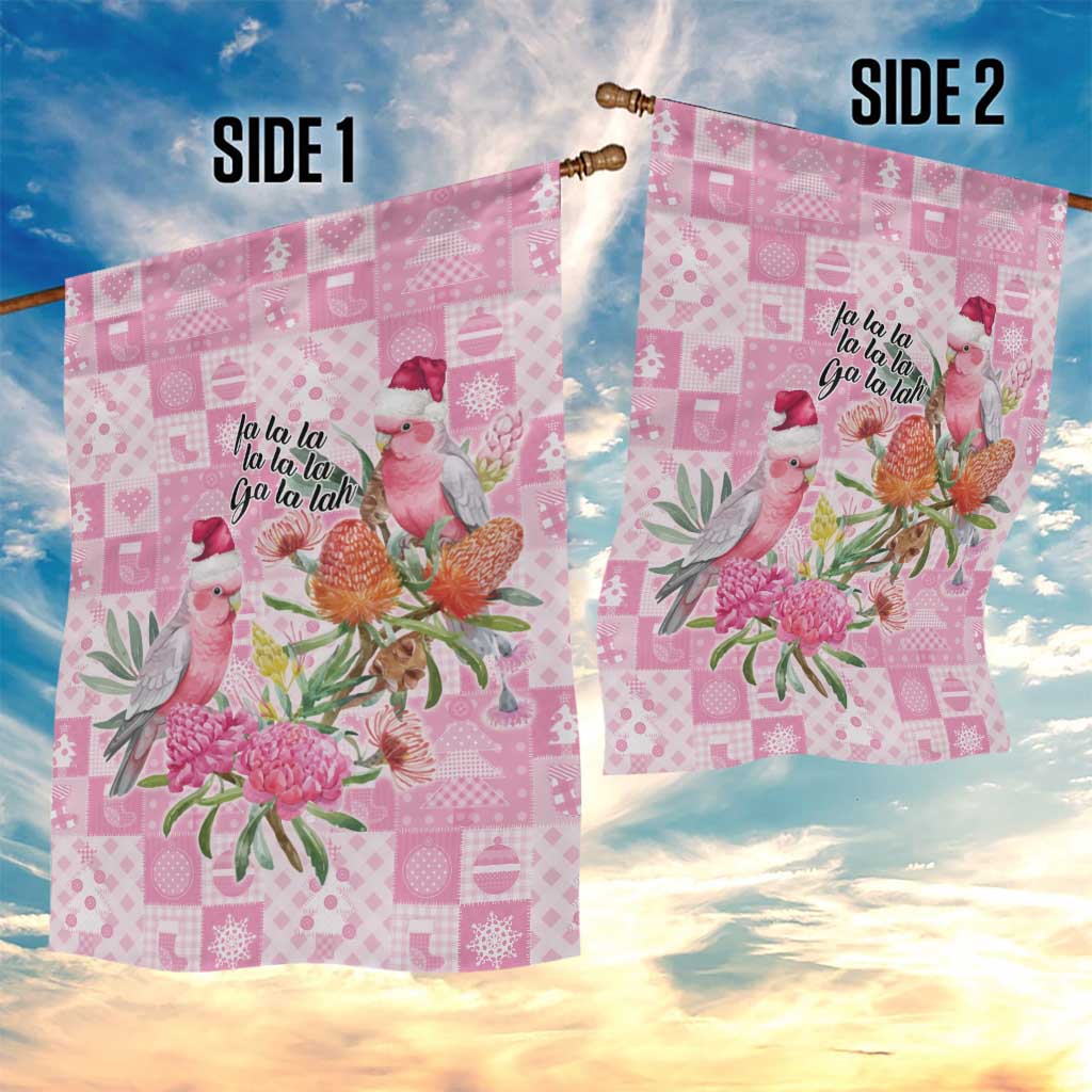 Sweet Pink Cockatoo’s Aussie Santa Garden Flag Australia Christmas Vibes - Aussie Hoodie