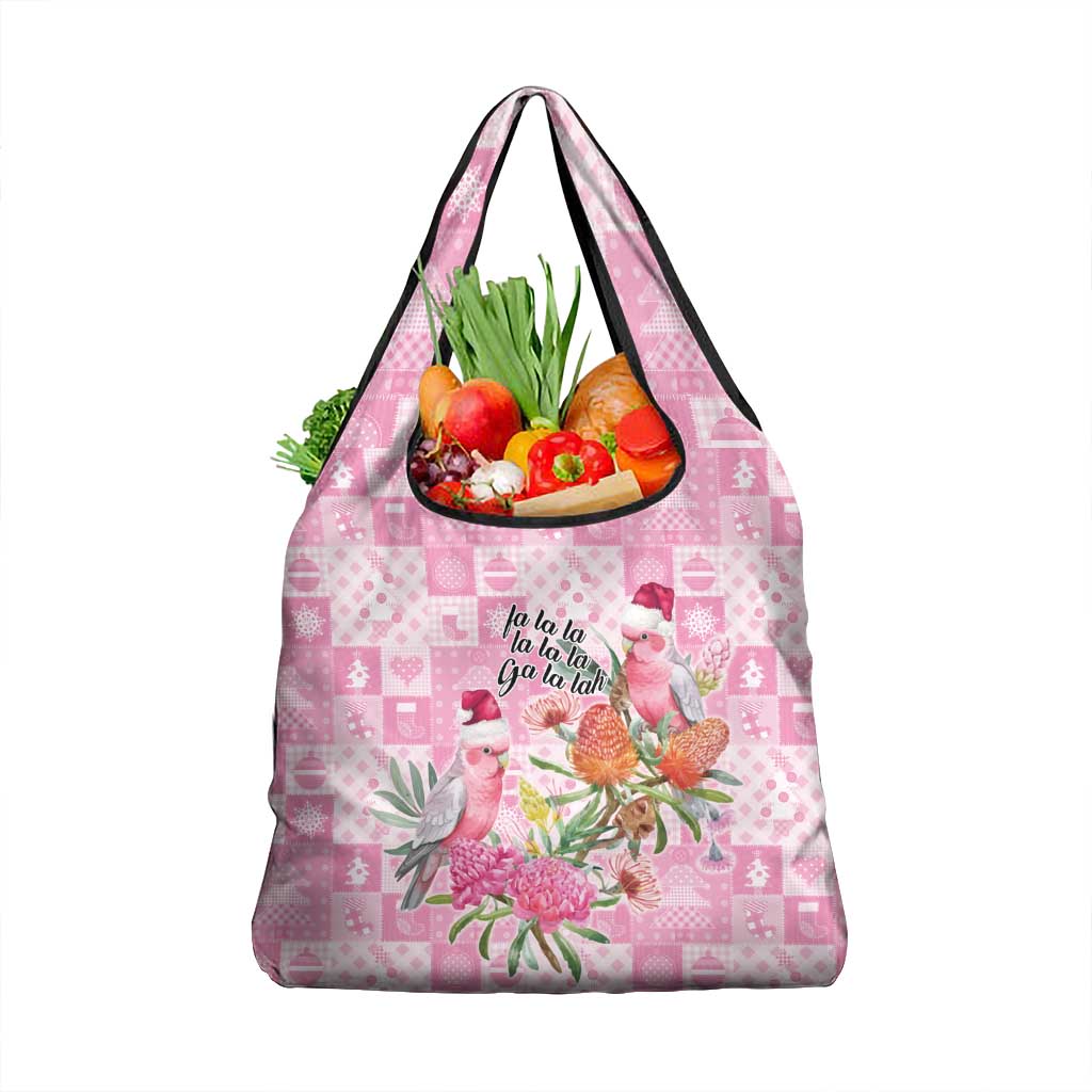 Sweet Pink Cockatoo’s Aussie Santa Grocery Bag Australia Christmas Vibes - Aussie Hoodie