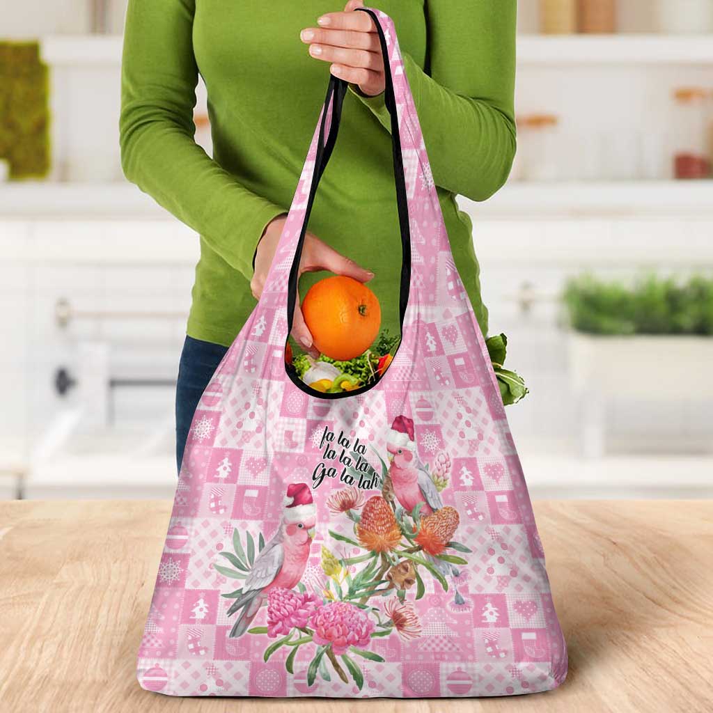 Sweet Pink Cockatoo’s Aussie Santa Grocery Bag Australia Christmas Vibes - Aussie Hoodie