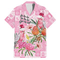 Sweet Pink Cockatoo’s Aussie Santa Hawaiian Shirt Australia Christmas Vibes - Aussie Hoodie