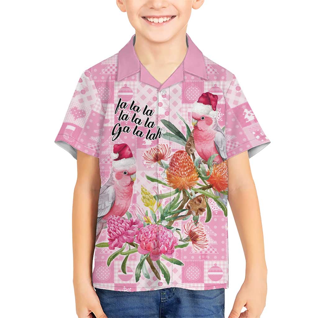 Sweet Pink Cockatoo’s Aussie Santa Hawaiian Shirt Australia Christmas Vibes - Aussie Hoodie