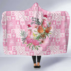 Sweet Pink Cockatoo’s Aussie Santa Hooded Blanket Australia Christmas Vibes - Aussie Hoodie