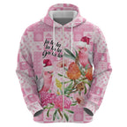 Sweet Pink Cockatoo’s Aussie Santa Hoodie Australia Christmas Vibes - Aussie Hoodie