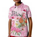 Sweet Pink Cockatoo’s Aussie Santa Kid Polo Shirt Australia Christmas Vibes - Aussie Hoodie