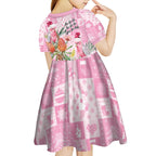 Sweet Pink Cockatoo’s Aussie Santa Kid Short Sleeve Dress Australia Christmas Vibes - Aussie Hoodie