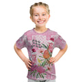 Sweet Pink Cockatoo’s Aussie Santa Kid T Shirt Australia Christmas Vibes - Aussie Hoodie