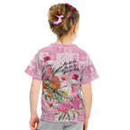 Sweet Pink Cockatoo’s Aussie Santa Kid T Shirt Australia Christmas Vibes - Aussie Hoodie
