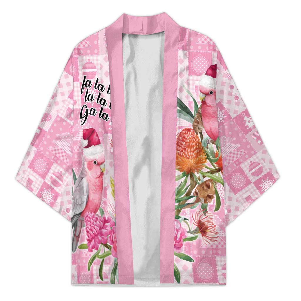 Sweet Pink Cockatoo’s Aussie Santa Kimono Australia Christmas Vibes - Aussie Hoodie