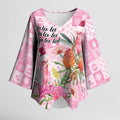Sweet Pink Cockatoo’s Aussie Santa Kimono Sleeve Blouse Australia Christmas Vibes - Aussie Hoodie