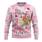 Sweet Pink Cockatoo’s Aussie Santa Ugly Christmas Sweater Australia Christmas Vibes - Aussie Hoodie