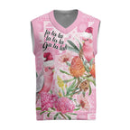 Sweet Pink Cockatoo’s Aussie Santa Christmas Knitted V-Neck Vest Australia Christmas Vibes - Aussie Hoodie