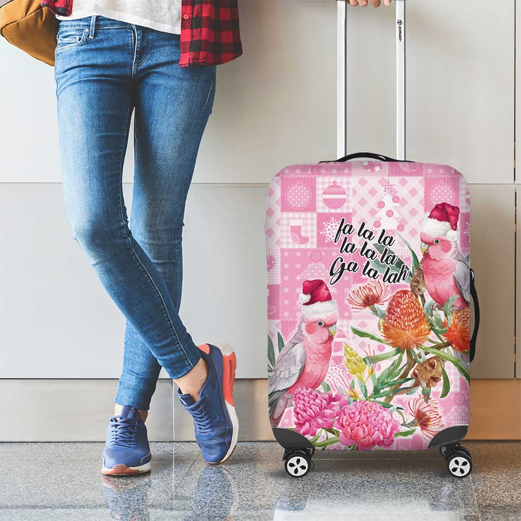 Sweet Pink Cockatoo’s Aussie Santa Luggage Cover Australia Christmas Vibes - Aussie Hoodie