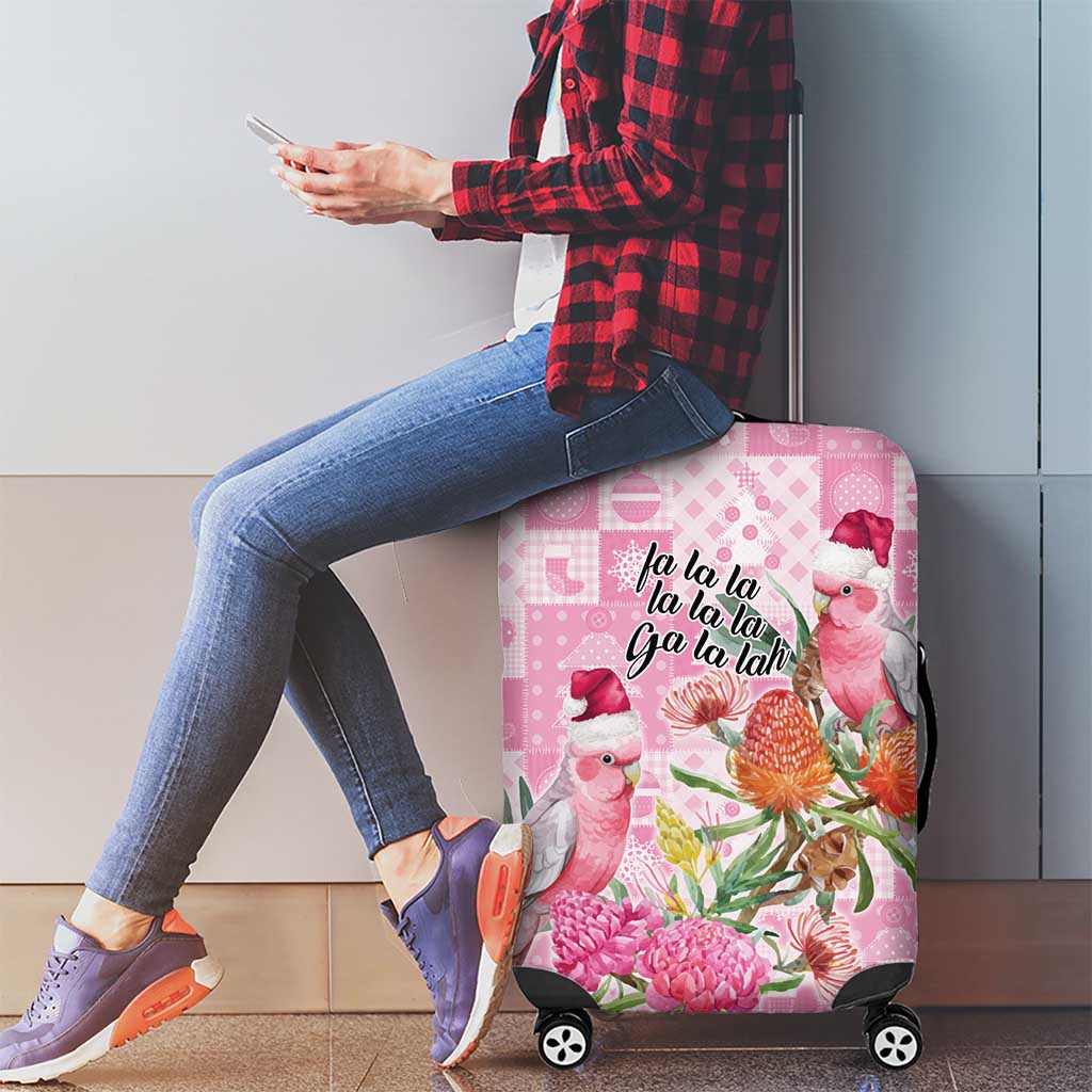 Sweet Pink Cockatoo’s Aussie Santa Luggage Cover Australia Christmas Vibes - Aussie Hoodie