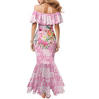 Sweet Pink Cockatoo’s Aussie Santa Mermaid Dress Australia Christmas Vibes - Aussie Hoodie