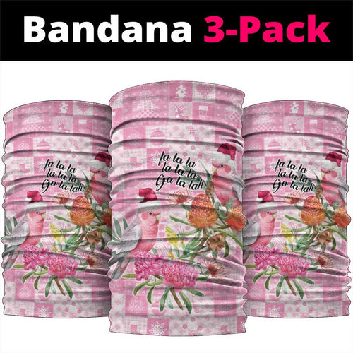 Sweet Pink Cockatoo’s Aussie Santa Neck Gaiter Australia Christmas Vibes - Aussie Hoodie