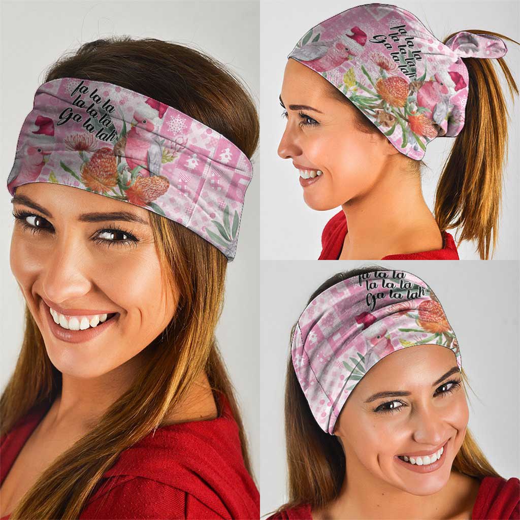Sweet Pink Cockatoo’s Aussie Santa Neck Gaiter Australia Christmas Vibes - Aussie Hoodie