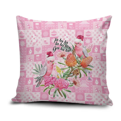 Sweet Pink Cockatoo’s Aussie Santa Pillow Cover Australia Christmas Vibes - Aussie Hoodie