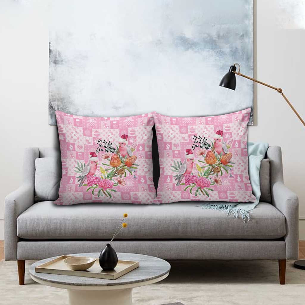 Sweet Pink Cockatoo’s Aussie Santa Pillow Cover Australia Christmas Vibes - Aussie Hoodie