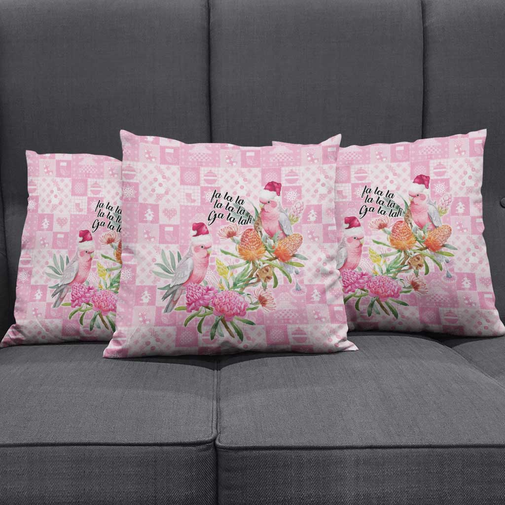 Sweet Pink Cockatoo’s Aussie Santa Pillow Cover Australia Christmas Vibes - Aussie Hoodie