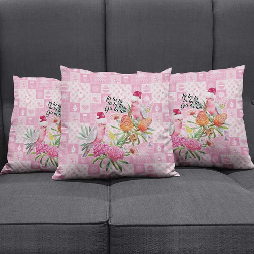 Sweet Pink Cockatoo’s Aussie Santa Pillow Cover Australia Christmas Vibes - Aussie Hoodie