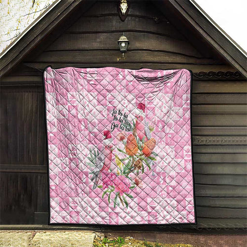Sweet Pink Cockatoo’s Aussie Santa Quilt Australia Christmas Vibes - Aussie Hoodie