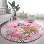 Sweet Pink Cockatoo’s Aussie Santa Round Carpet Australia Christmas Vibes - Aussie Hoodie