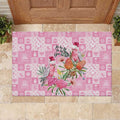 Sweet Pink Cockatoo’s Aussie Santa Rubber Doormat Australia Christmas Vibes - Aussie Hoodie