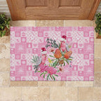 Sweet Pink Cockatoo’s Aussie Santa Rubber Doormat Australia Christmas Vibes - Aussie Hoodie