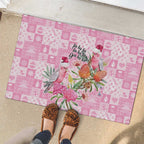 Sweet Pink Cockatoo’s Aussie Santa Rubber Doormat Australia Christmas Vibes - Aussie Hoodie