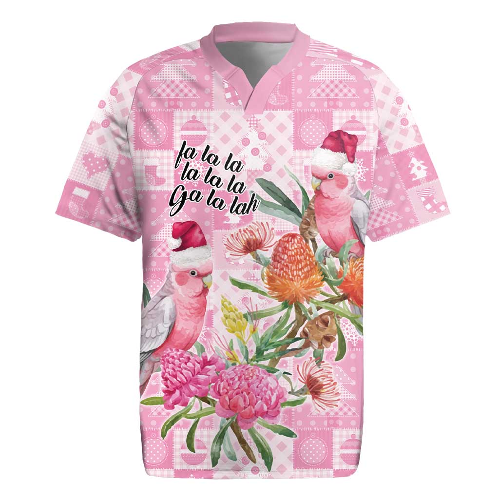 Sweet Pink Cockatoo’s Aussie Santa Rugby Jersey Australia Christmas Vibes - Aussie Hoodie